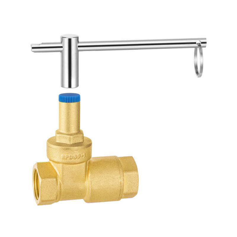 Valve de porte de contrôle de cuivre en laiton de corps forgé