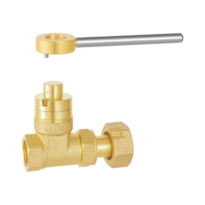 Valve de porte du compteur d'eau de type magnétique en laiton