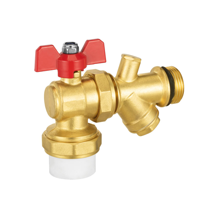 Valve de billes filtratte à mouchoir à fil extérieur en laiton