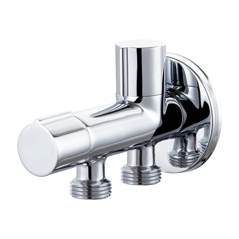 Valve d'arrêt à angle de toilette à double contrôle Valve d'arrêt