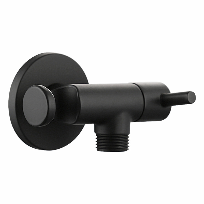 Matt Black Angle Valve avec Shattaf Polder